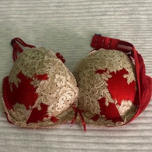 Victoria Secret Red Push Up Bra